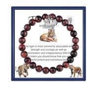 Fullrainbow Tiger Eye Bracelet Women Men Tigers Eye Bracelet Tiger Eye Beads Bracelet Stone of Release Stress, Middle, Stone, no gemstone
