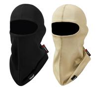 Fullsheild FR Flame Resistant Balaclava Face Mask NFPA2112 CAT2 Cover Hood for Welding Hunting Army Military OneSize, Khaki+black, One size
