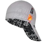 Fullsheild Reversible Welding Cap CAT2 OneSize Flame Resistant Cotton Welder Hat HRC 2 Hood FR High Crown Grey