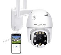 FULLWARD 4MP Wireless Outdoor Security Camera with Human AI Motion Detection, PTZ Dome, 2.4G WiFi 6, Smart Night Vision, 2-Way Audio, IP66 Waterproof