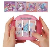 Fullware Rotating 3D Puzzle for Kids 3 4 5 6 7 Year Old, 4 Puzzles in 1, Handheld Fidget Toys for Travel, Cars & Plane, Fine Motor Skills Developing, Educational Game for Boys & Girls Ages 3+