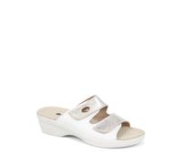 Fully Adjustable Mule Sandals Pavers White 6