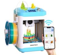 Fully Assembled Mini 3D Printer for Kids & Beginners with WiFi- Complete Starter Kit with Auto Leveling 3D Printer, 1 Roll of Filament, and SD Card, High-Speed, Fully Open Source, for Home & School