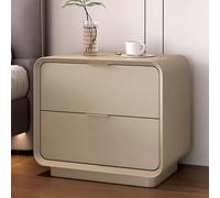 Fully Assembled Nightstand, Nightstands with Drawers,Eco-friendly Board Material,Impact-Resistant, Easy to Clean, Suitable for Bedrooms,Living RoomsHome Offices(Khaki,30cm/11.8in)