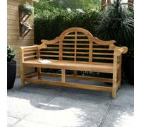 Fully Assembled Teak Van Lutyens Solid Hardwood Garden Bench - 3 Seater 5Ft Wide (1500mm) - No Install Required