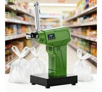 Fully Automatic Bag Tying Machine, Plastic Bag Binder, Quick and Easy Operation, Clear LED Panel, Anti-pinch Safety, Silent, for Kitchen and Retail Use