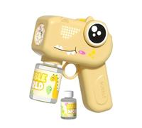 Fully Automatic Bubble Machine, 14.5x14.3cm/5.7x5.63 Inches Dinosaur Bubble Handheld Electric Toy, Produces 5000+ Bubbles Per Minute, ABS Material Lights Sound For Children Birthday Parties