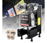 Fully Automatic Bubble Tea Cup Sealing Machine with LCD Panel, High Efficiency 500-700 Cups/Hour, Ideal for Tea Shops and Cafes