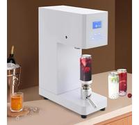 Fully Automatic Can Sealer Machine, 370W Commercial Automatic Cup Sealing Machine, Commercial Soda Can Sealer, Glass Plastic Tin Can Cup Can Sealer,White
