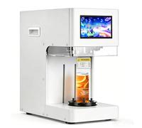 Fully Automatic Can Sealer Machine, Height Adjustable 2.4-6.7 inch, Touch Screen, Auto-Detect Height for Aluminum & Plastic Cans