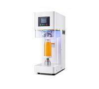 Fully Automatic Can Vacuum Sealer Machine, 2.4-6.7 Inch Height Adjustable 370W Steel Housing 52-58mm Caliber Can Sealer Machine, for Use At Home, Bars, Cafés-white