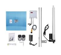 Fully automatic chicken coop door 47.5X7.5cm Aluminum Chicken House Door Opener Kit Automatic Lifting Timer Controller For Livestock Farm Supplies Safe Weatherproof Reliable