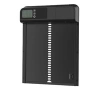 Fully automatic chicken coop door Anti Pinch Chicken Coop Opener Timer Induction Electric Intelligent Timing Automatic Door Waterproof Outdoor Farm Tools Safe Weatherproof Reliable(Black)