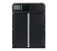Fully automatic chicken coop door Automatic Aluminum Weatherproof Coops Door Intelligent Anti-Pinch Induction Electric Poultry Gate For Home&Farm Opener Safe Weatherproof Reliable(B)