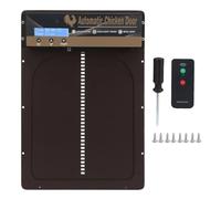 Fully automatic chicken coop door Automatic Chicken Coop Door Aluminum Opener With Timer Programmable Light Sensor Remote Control Safe Weatherproof Reliable