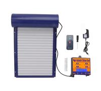 Fully automatic chicken coop door Automatic Chicken Coop Door Light Sensing Timing Remote Control 3in1 Goose Duck For Breeding Farm Safe Weatherproof Reliable(Blue)