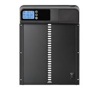 Fully automatic chicken coop door Automatic Chicken Coop Door Opener Aluminum+Abs Intelligent Anti Pinch Induction Waterproof Electric Poultry Gate Timer For Farm Safe Weatherproof Reliable