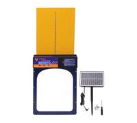 Fully automatic chicken coop door Automatic Chicken Coop Door Opener Timer IP45 Waterproof LED Display Safe Solar Powered For Home Safe Weatherproof Reliable(Yellow)