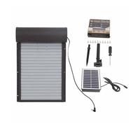 Fully automatic chicken coop door Automatic Chicken Coop Door Solar Powerd Metal Rolling Curtain House Timer For Duck Poultry Farm Animals Safe Weatherproof Reliable