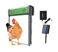 Fully automatic chicken coop door Automatic Chicken Coop Door Solar Powered Aluminum Alloy With Timer Light Sensor Remote Control Manual Mode Safe Weatherproof Reliable