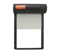 Fully automatic chicken coop door Automatic Chicken Coop Door Solar Powered Opener With Timer For Duck Goose Farm Safety Equipment Safe Weatherproof Reliable(Black)