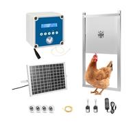 Fully automatic chicken coop door Automatic Chicken Coop Door With Timer And Light Sensor With LCD Screen Power&Solar Energy Powered Supply Safe Weatherproof Reliable