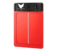 Fully automatic chicken coop door Pet Flap Accessories Automatic Chicken Coop Door Opener Battery Powered Light Sense Control Waterproof Upgrade ABS House Gate Safe Weatherproof Reliable(B)