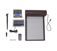Fully automatic chicken coop door Solar Powered Automatic Chicken Coop Door Auto Opener With Light Sensor Timer Remote Control Safe Weatherproof Reliable(Brown)