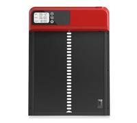 Fully automatic chicken coop door Timer Automatic Chicken Coop Door Intelligent Anti-Pinch Induction House Waterproof Electric Poultry Gate For Farm Safe Weatherproof Reliable(Red)