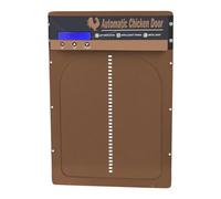 Fully automatic chicken coop door Waterproof Chicken Coop Door Metal Timed Anti Pinch House Automatic Release Gate Safe Weatherproof Reliable(B)