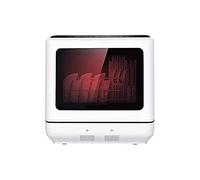 Fully Automatic Dishwasher Compact Portable Countertop, With 6 Place Settings And Silverware Basket, LED Display, Explosion-proof Panel,Large Panoramic Window practical