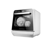 Fully Automatic Dishwasher Compact Table Top Dishwasher with 3 Place Settings, 7 Programmes, Touch Control, LED Display, Delay Start And Off-Peak Wash Function