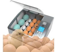Fully Automatic Egg Incubator 16/36 Eggs Fully Automatic Poultry Hatcher Machine with Automatic Turner and Temperature Control(16Eggs)