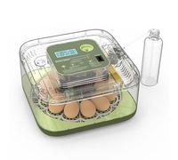Fully Automatic Egg Incubator with LED Candling and Digital Display for Hatching Chicken Duck Quail Bird Eggs