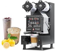 Fully Automatic Electric Cup Sealing Machine for Bubble Tea, Milk Tea, Juice, and Drink, High Efficiency Sealing Solution for Commercial Use