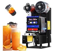 Fully Automatic Electric Cup Sealing Machine with Digital Control LCD Panel for Bubble Milk Tea Coffee Smoothies