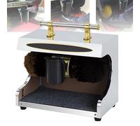 Fully Automatic Electric Shoe Polisher and Buffer with Double Combination Brush for Dust Removal and Shining, Ideal for Home, Hotel Lobby, and Office Use