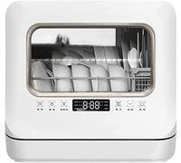 Fully Automatic Freestanding Mini Automatic Dishwasher With 6 Place Settings - High Tempeature Disinfection Five Washing Functions Energy Efficient