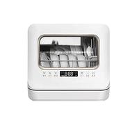 Fully Automatic Freestanding Mini Automatic Dishwasher With 6 Place Settings - High Tempeature Disinfection Five Washing Functions Energy Efficient