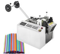 Fully Automatic Heat-Shrink Tube Cutting Machine 250W Electric Tube Cable Pipe Cutter with Micro Computer Control, Blade Height 15Mm, Cutting Accuracy 0.1Mm, for Sleeve Rubber/Plastic Tube