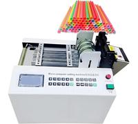 Fully Automatic Heat-Shrink Tube Micro-Computer Cutting Machine, Cable Pipe Cutter Cutting Width 100 mm Cutting Accuracy 0.1Mm for Sleeve Rubber/Plastic Tube