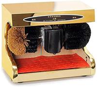 Fully Automatic Household Electric Shoe Polisher Induction Shoe Cleaner Machine for Dust Removal and Decontamination, Low Noise and Easy Clean,Gold