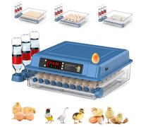 Fully Automatic Incubator, Egg Incubator And Hatcher, Automatic Egg Turning + Automatic Water Addition+ Temperature Control, Dual Power Supply, for Hatching Chicken, Duck, and Goose,56eggs