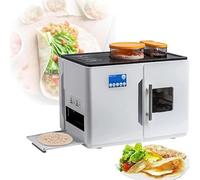 Fully Automatic Maker Machine - Makes 8, Pancake, Pita Flatbreads at Once - Easy One-Touch Operation for Perfect Flour