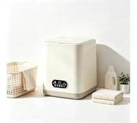 Fully Automatic Mini Underwear Washing Machine, Quiet, Compact | Bionic paddle reverse scrubbing, suspension shock absorption, 50dB quiet operation, one-touch tub self-cleaning