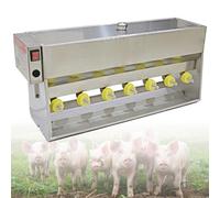 Fully Automatic Nipple Feeders, Thickened Stainless Steel Piglet Feeder, 15/20L Pig Feeding Machine with Constant Temperature Function 14-Digit-VoiceVersion