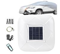 Fully Automatic Outdoor Car Cover Portable Sun and Weather Shelter, Car Cover Solar Charging, All-Weather Protection for Sedan SUV MPV, Anti-Theft Alarm White-3XL+