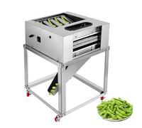 Fully Automatic Pea Shelling Machine, Adjustable Roller Spacing with Stepless Speed Regulation for Efficient Edamame Peeling