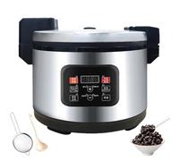 Fully Automatic Pearl Pot 12/16L, Commercial Pearl Tapioca Cooker with Digital Display & Temperature Control, Non-Stick Milk Tea Bubble Maker for Milk Tea Shop, Dessert Stores 12L