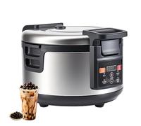 Fully Automatic Pearl Pot 12/16L, Commercial Pearl Tapioca Cooker with Digital Display & Temperature Control, Non-Stick Milk Tea Bubble Maker for Milk Tea Shop, Dessert Stores 16L